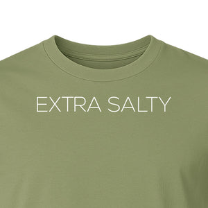 Extra Salty T-Shirt, Witty Text Design for Beach Trips, Coastal Getaways and Summer Vacations