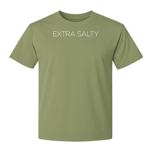 Extra Salty T-Shirt, Witty Text Design for Beach Trips, Coastal Getaways and Summer Vacations