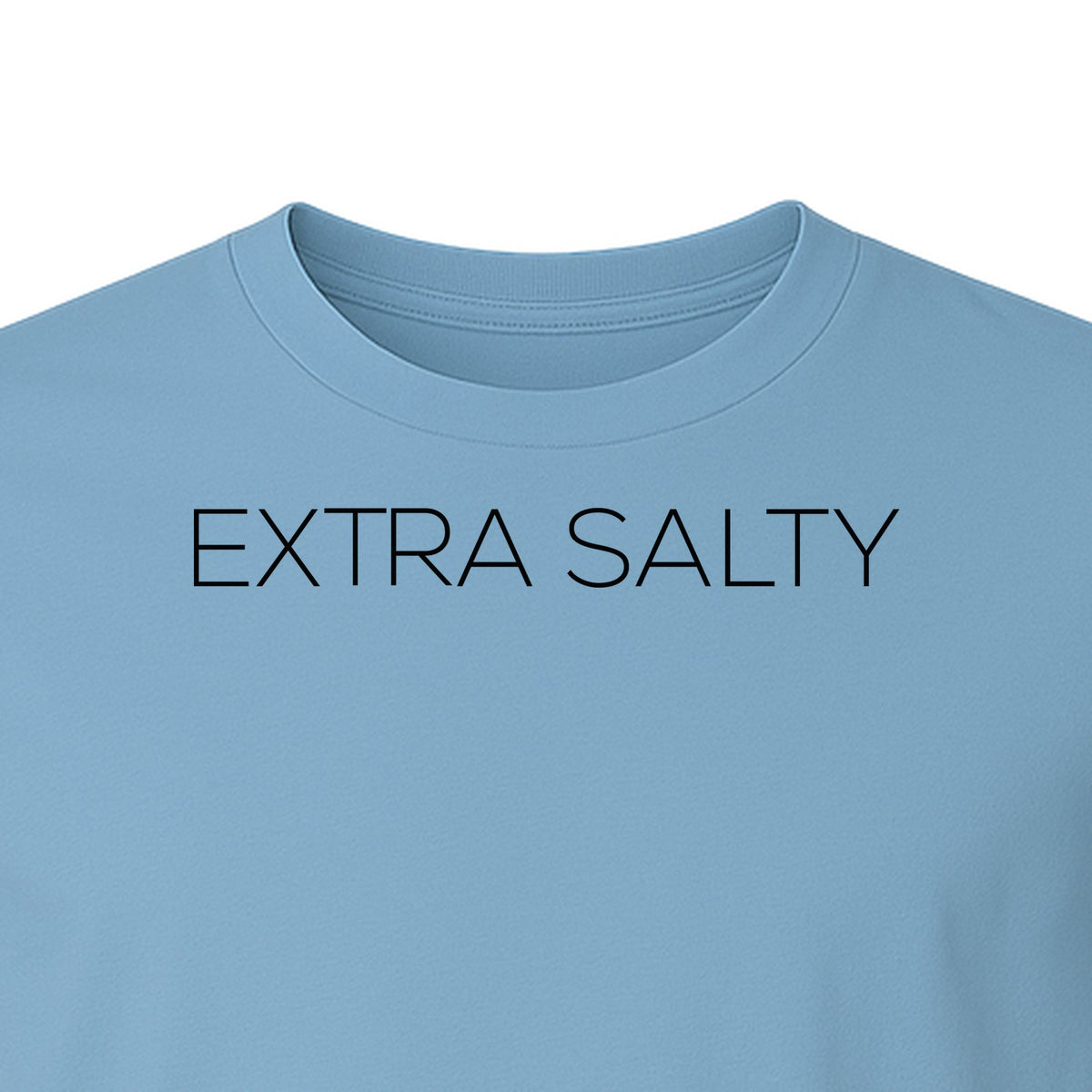 Extra Salty T-Shirt, Witty Text Design for Beach Trips, Coastal Getaways and Summer Vacations