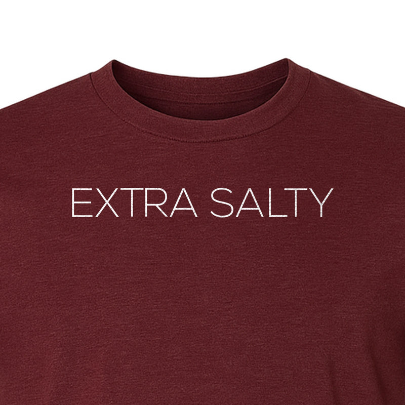 Extra Salty T-Shirt, Witty Text Design for Beach Trips, Coastal Getaways and Summer Vacations