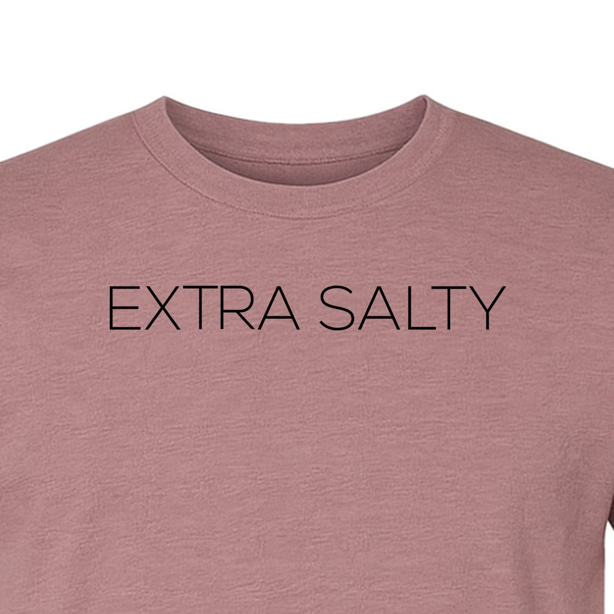 Extra Salty T-Shirt, Witty Text Design for Beach Trips, Coastal Getaways and Summer Vacations