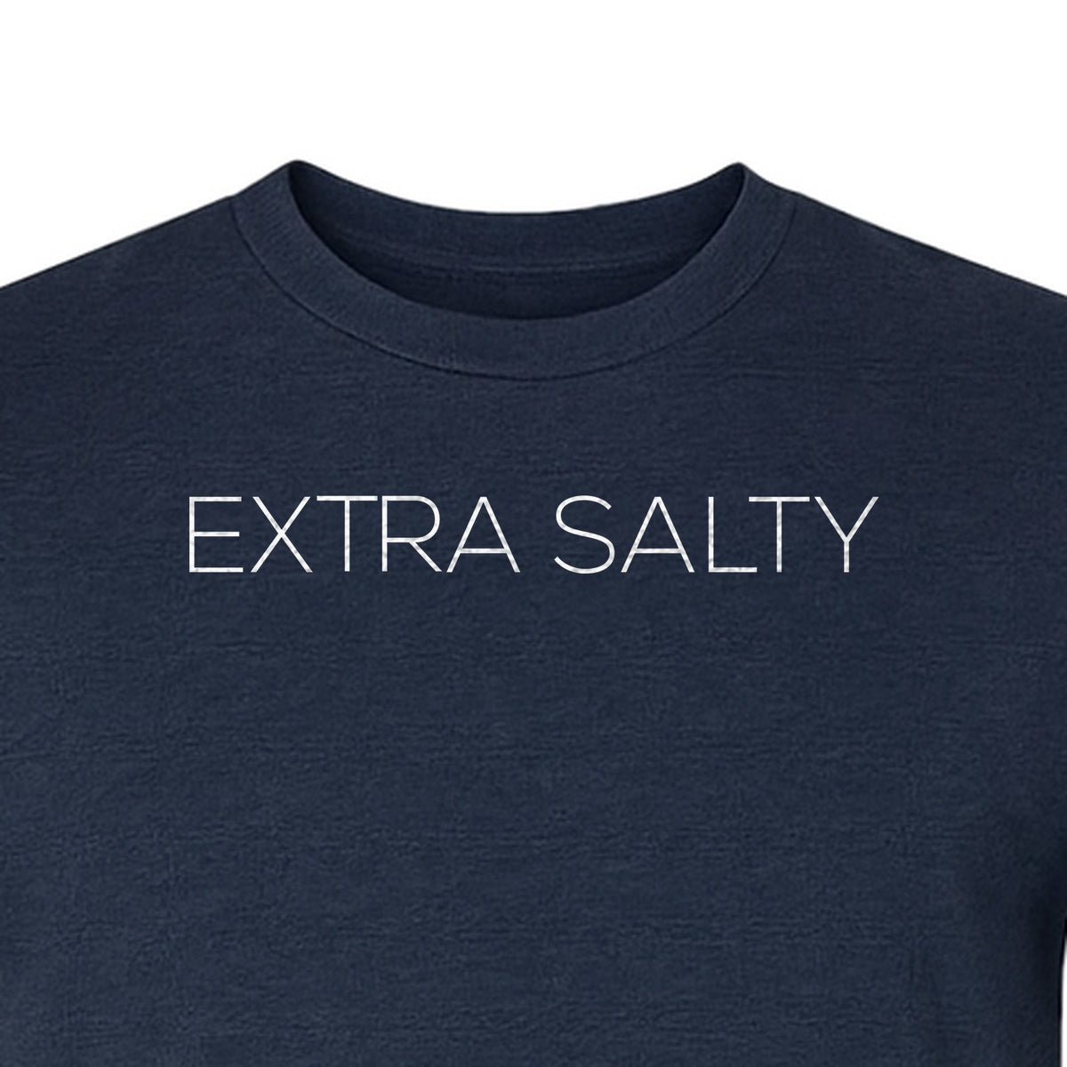 Extra Salty T-Shirt, Witty Text Design for Beach Trips, Coastal Getaways and Summer Vacations