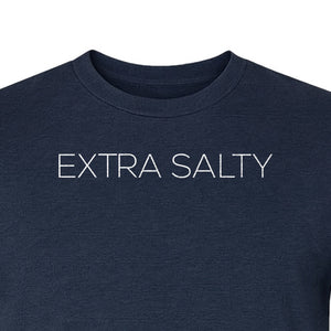 Extra Salty T-Shirt, Witty Text Design for Beach Trips, Coastal Getaways and Summer Vacations