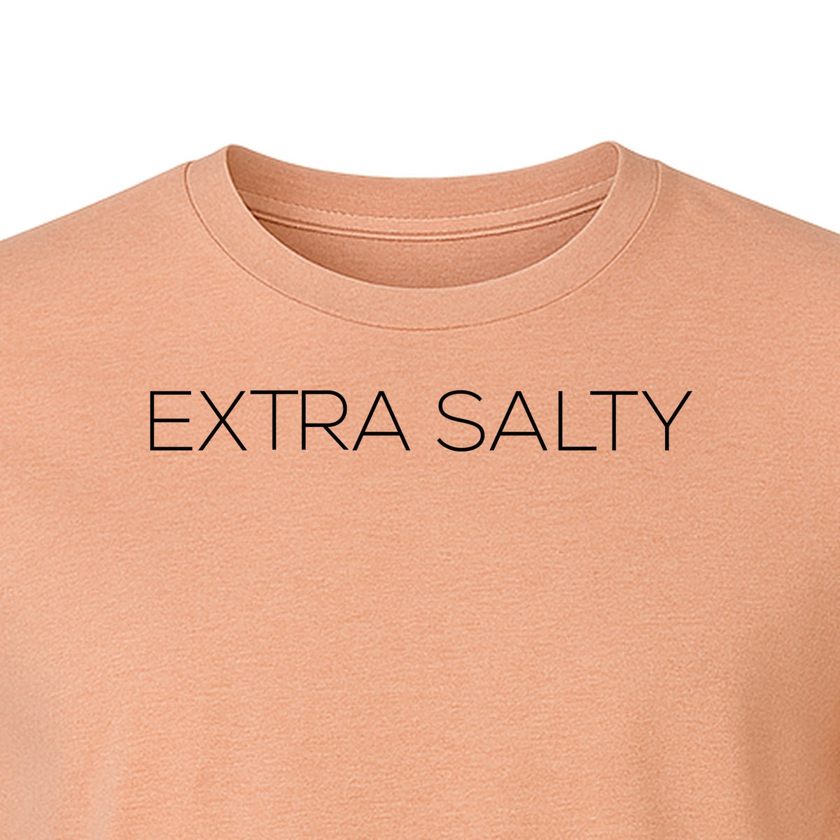 Extra Salty T-Shirt, Witty Text Design for Beach Trips, Coastal Getaways and Summer Vacations