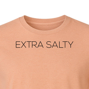 Extra Salty T-Shirt, Witty Text Design for Beach Trips, Coastal Getaways and Summer Vacations
