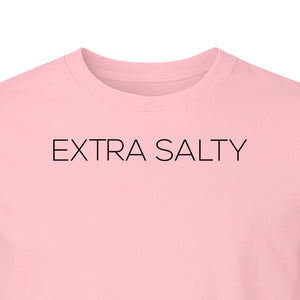 Extra Salty T-Shirt, Witty Text Design for Beach Trips, Coastal Getaways and Summer Vacations