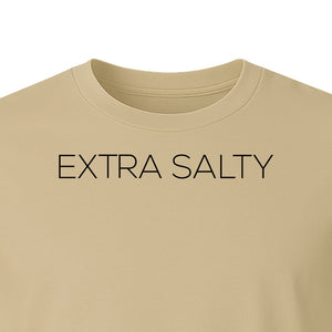 Extra Salty T-Shirt, Witty Text Design for Beach Trips, Coastal Getaways and Summer Vacations