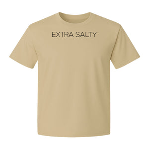 Extra Salty T-Shirt, Witty Text Design for Beach Trips, Coastal Getaways and Summer Vacations