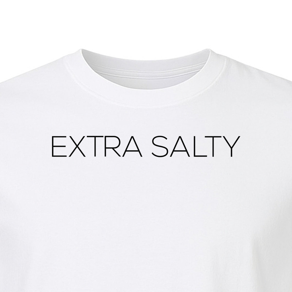Extra Salty T-Shirt, Witty Text Design for Beach Trips, Coastal Getaways and Summer Vacations