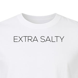 Extra Salty T-Shirt, Witty Text Design for Beach Trips, Coastal Getaways and Summer Vacations