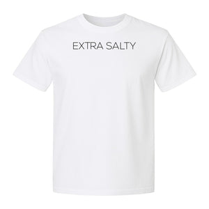 Extra Salty T-Shirt, Witty Text Design for Beach Trips, Coastal Getaways and Summer Vacations