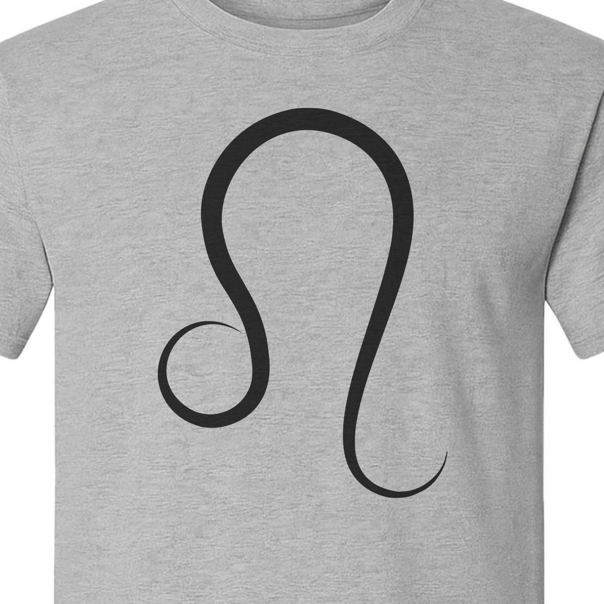 Leo Zodiac Symbol T-Shirt, Minimalist Astrology Graphic Tee for August Birthdays