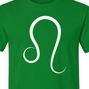 Leo Zodiac Symbol T-Shirt, Minimalist Astrology Graphic Tee for August Birthdays