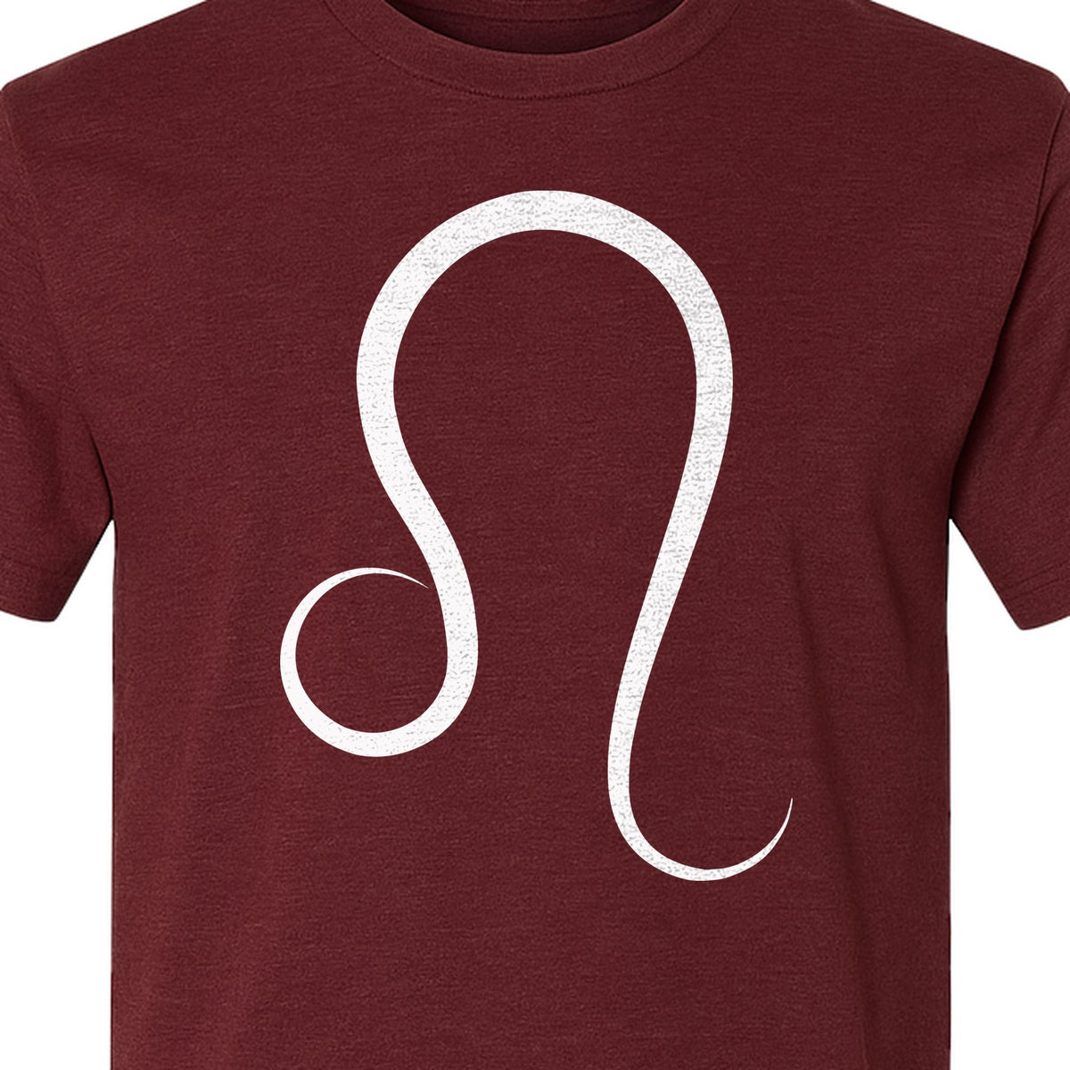 Leo Zodiac Symbol T-Shirt, Minimalist Astrology Graphic Tee for August Birthdays
