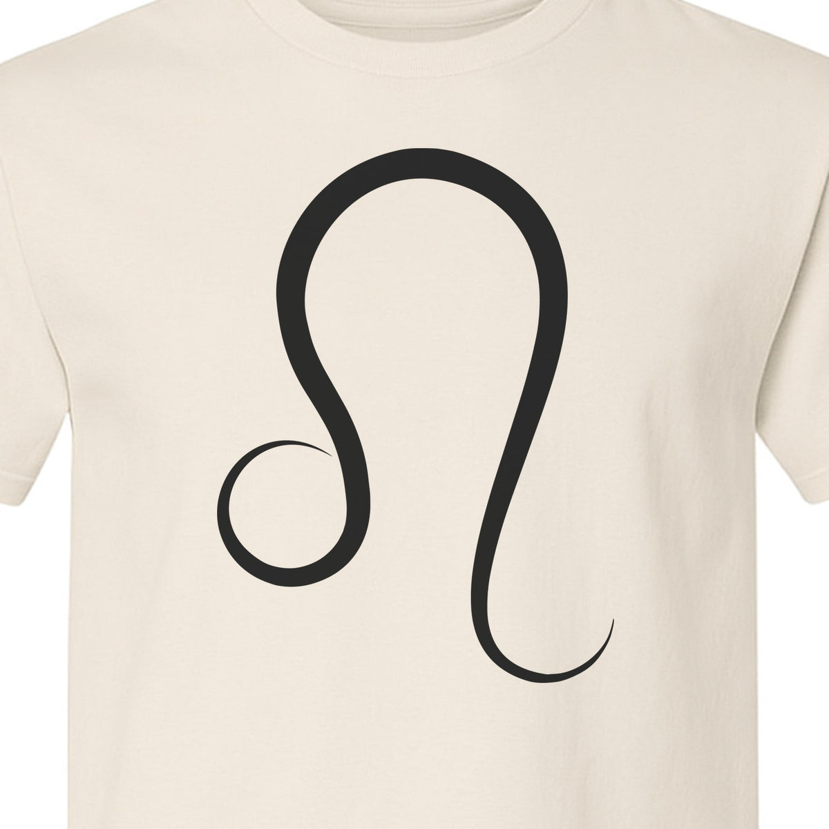 Leo Zodiac Symbol T-Shirt, Minimalist Astrology Graphic Tee for August Birthdays