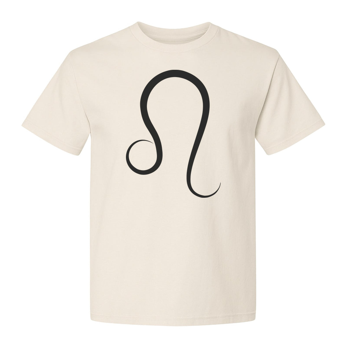 Leo Zodiac Symbol T-Shirt, Minimalist Astrology Graphic Tee for August Birthdays