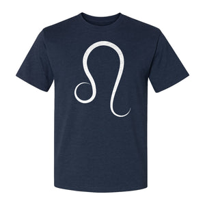 Leo Zodiac Symbol T-Shirt, Minimalist Astrology Graphic Tee for August Birthdays
