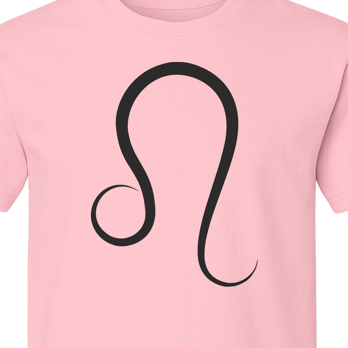 Leo Zodiac Symbol T-Shirt, Minimalist Astrology Graphic Tee for August Birthdays