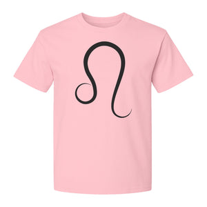 Leo Zodiac Symbol T-Shirt, Minimalist Astrology Graphic Tee for August Birthdays