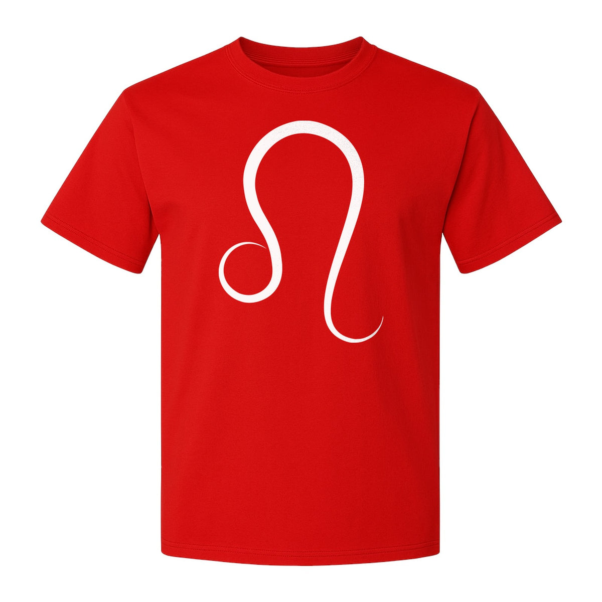 Leo Zodiac Symbol T-Shirt, Minimalist Astrology Graphic Tee for August Birthdays
