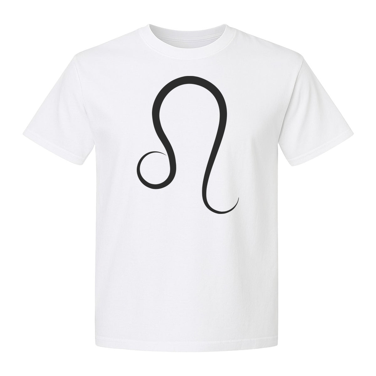 Leo Zodiac Symbol T-Shirt, Minimalist Astrology Graphic Tee for August Birthdays