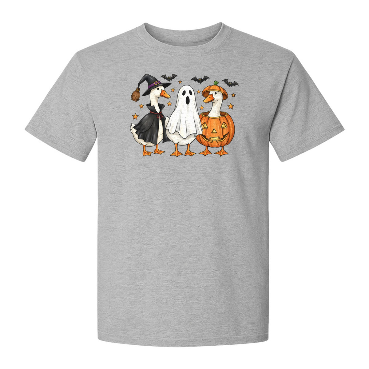 Halloween Goose T-Shirt, Witch, Ghost and Pumpkin Costume Design for Fall Parties and Trick-or-Treat