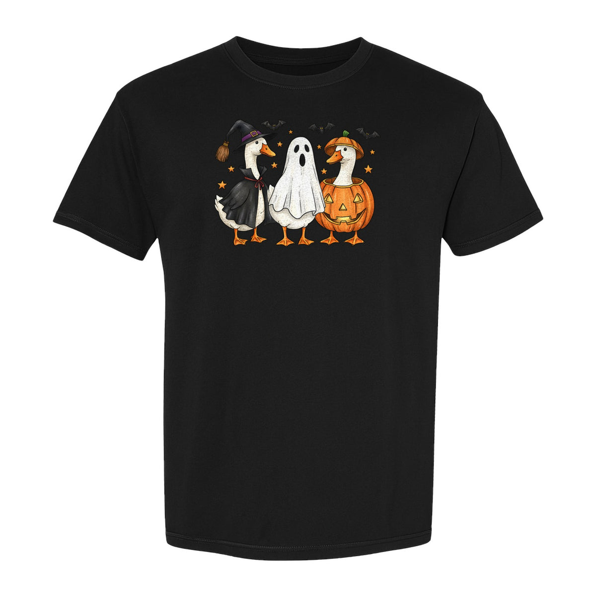 Halloween Goose T-Shirt, Witch, Ghost and Pumpkin Costume Design for Fall Parties and Trick-or-Treat