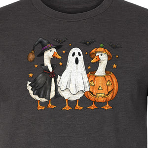 Halloween Goose T-Shirt, Witch, Ghost and Pumpkin Costume Design for Fall Parties and Trick-or-Treat