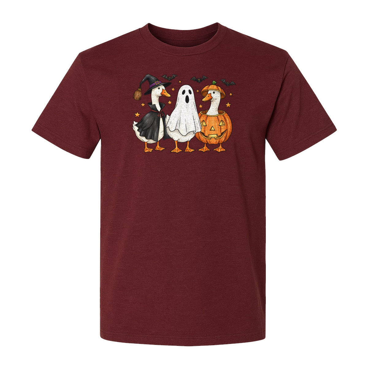 Halloween Goose T-Shirt, Witch, Ghost and Pumpkin Costume Design for Fall Parties and Trick-or-Treat