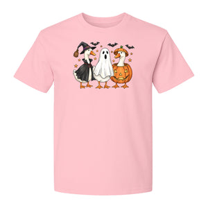 Halloween Goose T-Shirt, Witch, Ghost and Pumpkin Costume Design for Fall Parties and Trick-or-Treat