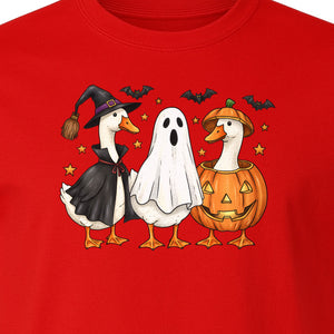Halloween Goose T-Shirt, Witch, Ghost and Pumpkin Costume Design for Fall Parties and Trick-or-Treat