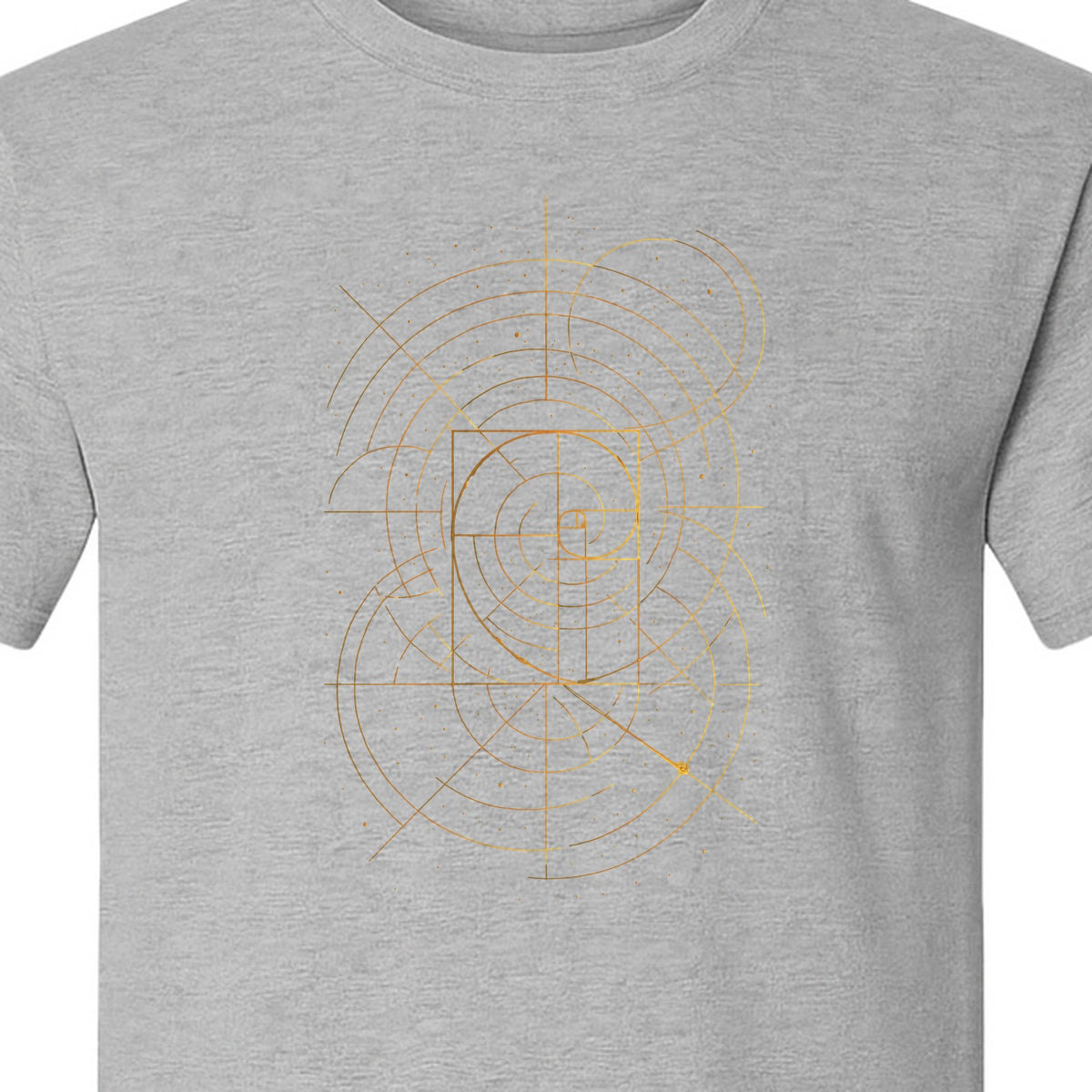 Fibonacci Golden Ratio T-Shirt, Sacred Geometry Math Graphic for Science Lovers