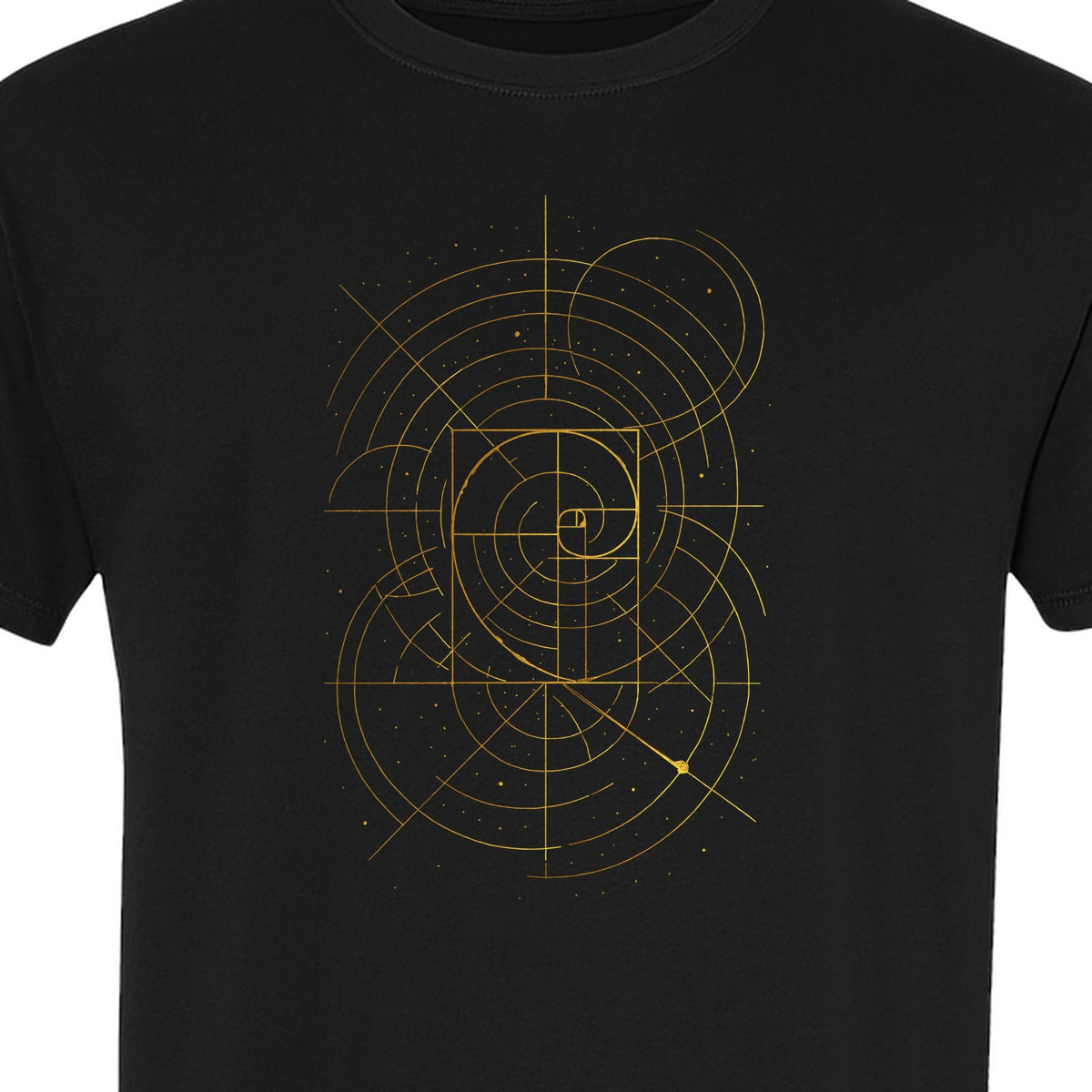 Fibonacci Golden Ratio T-Shirt, Sacred Geometry Math Graphic for Science Lovers