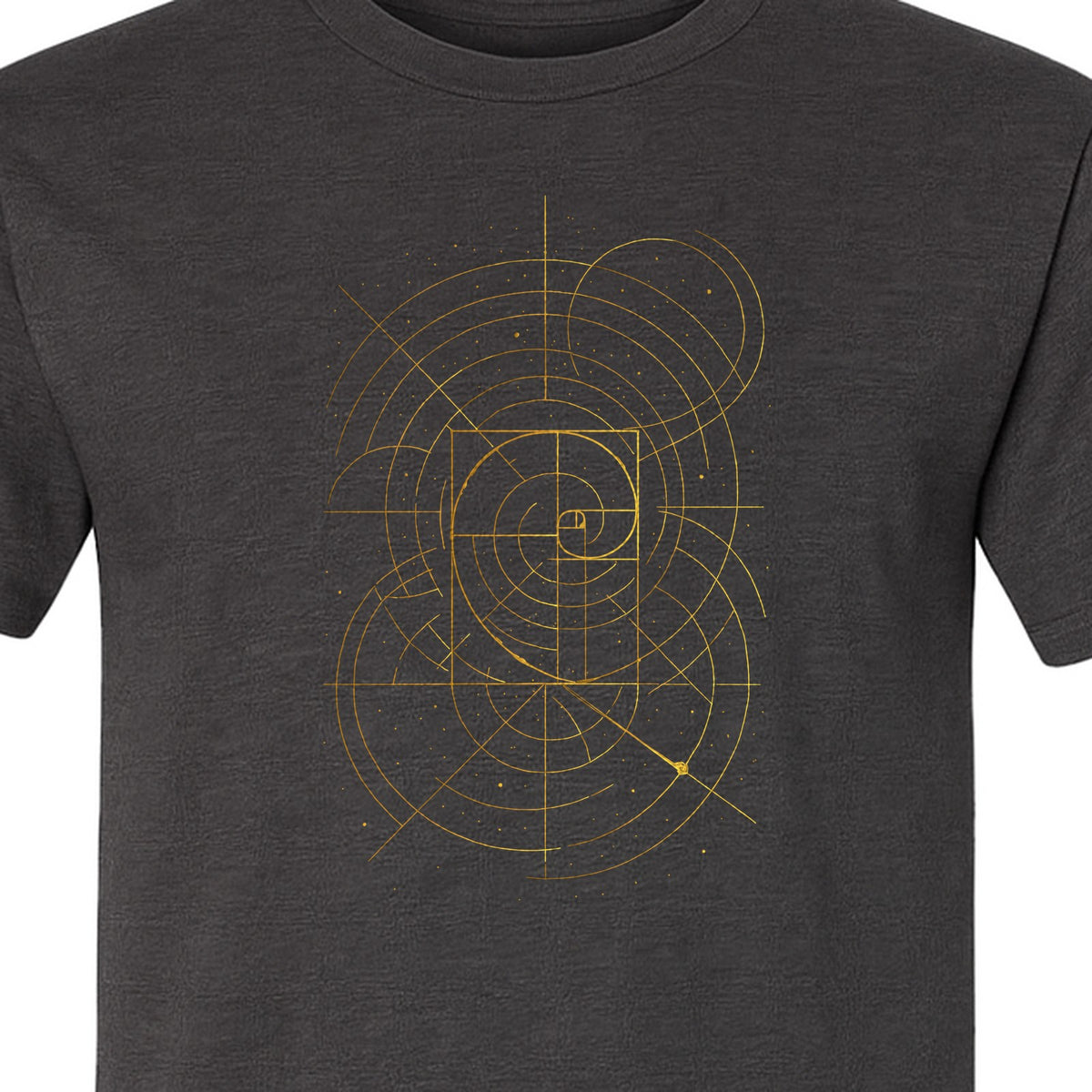 Fibonacci Golden Ratio T-Shirt, Sacred Geometry Math Graphic for Science Lovers