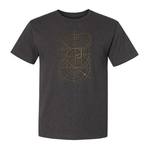 Fibonacci Golden Ratio T-Shirt, Sacred Geometry Math Graphic for Science Lovers
