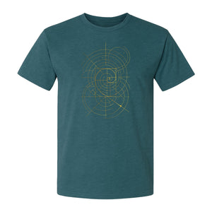 Fibonacci Golden Ratio T-Shirt, Sacred Geometry Math Graphic for Science Lovers