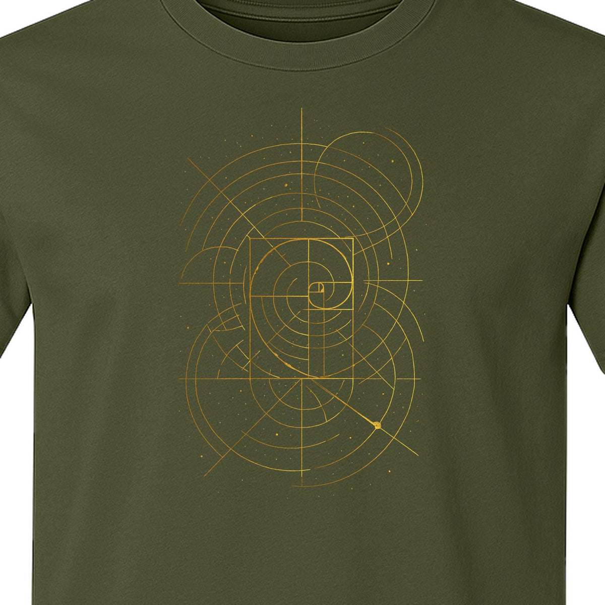 Fibonacci Golden Ratio T-Shirt, Sacred Geometry Math Graphic for Science Lovers