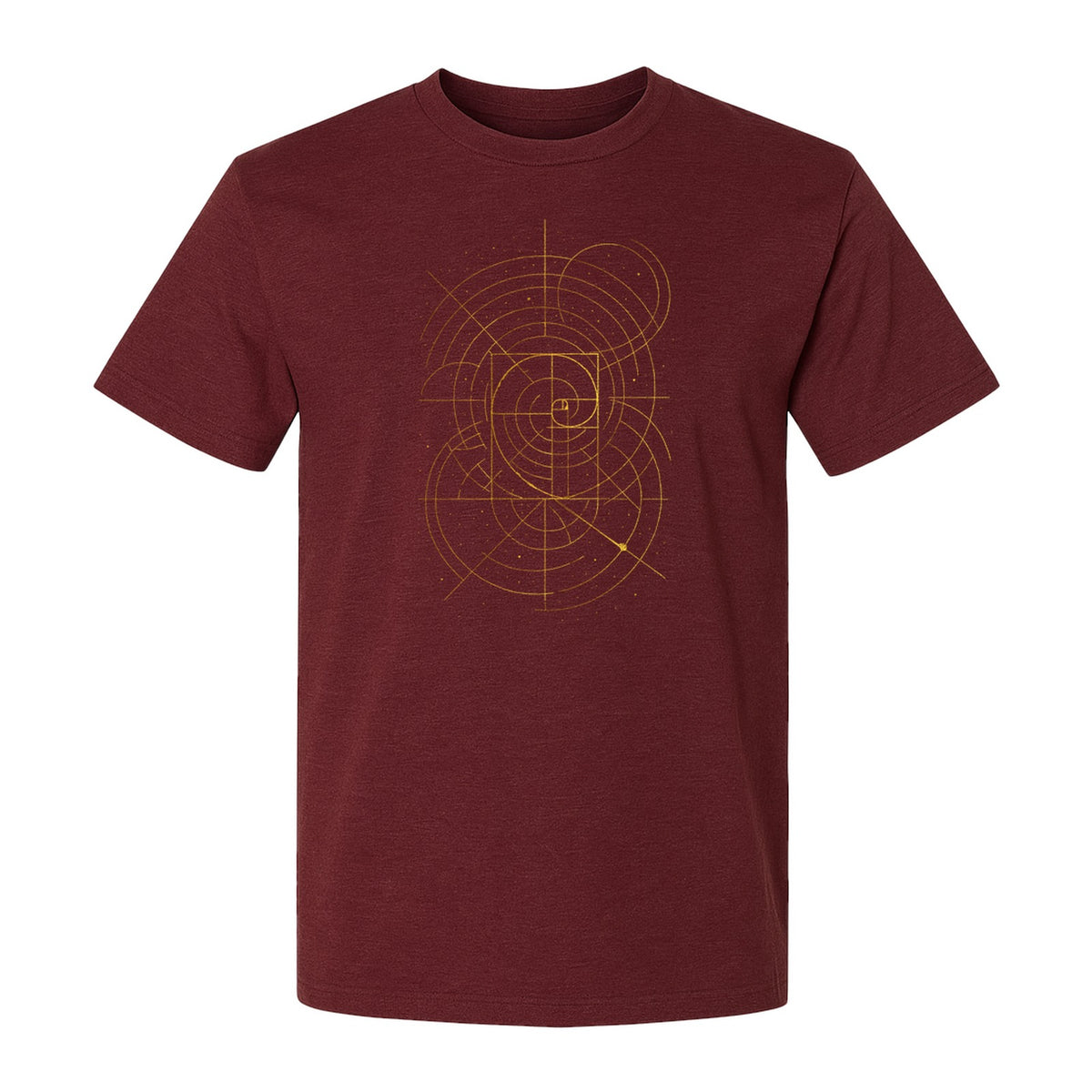 Fibonacci Golden Ratio T-Shirt, Sacred Geometry Math Graphic for Science Lovers