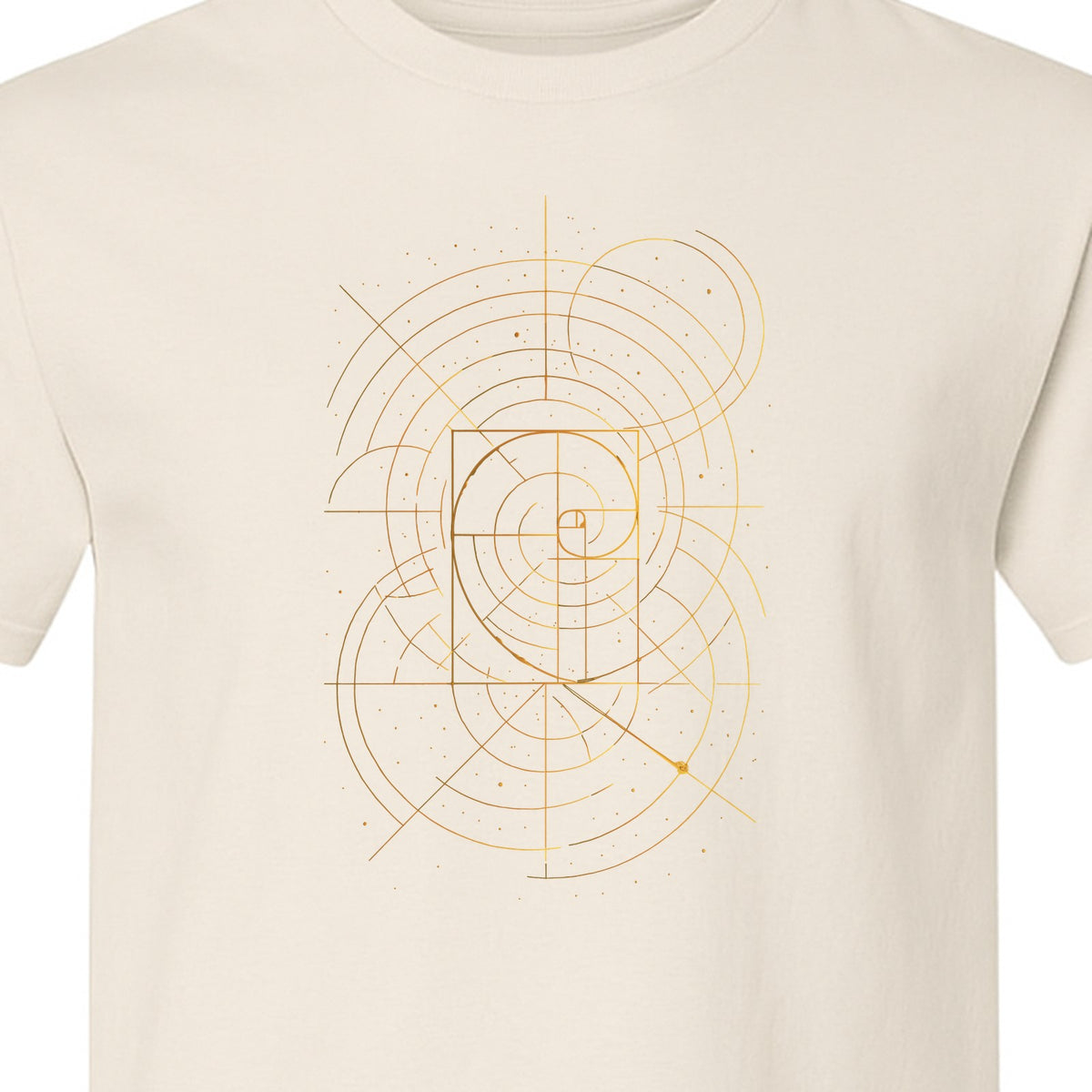 Fibonacci Golden Ratio T-Shirt, Sacred Geometry Math Graphic for Science Lovers