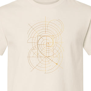 Fibonacci Golden Ratio T-Shirt, Sacred Geometry Math Graphic for Science Lovers