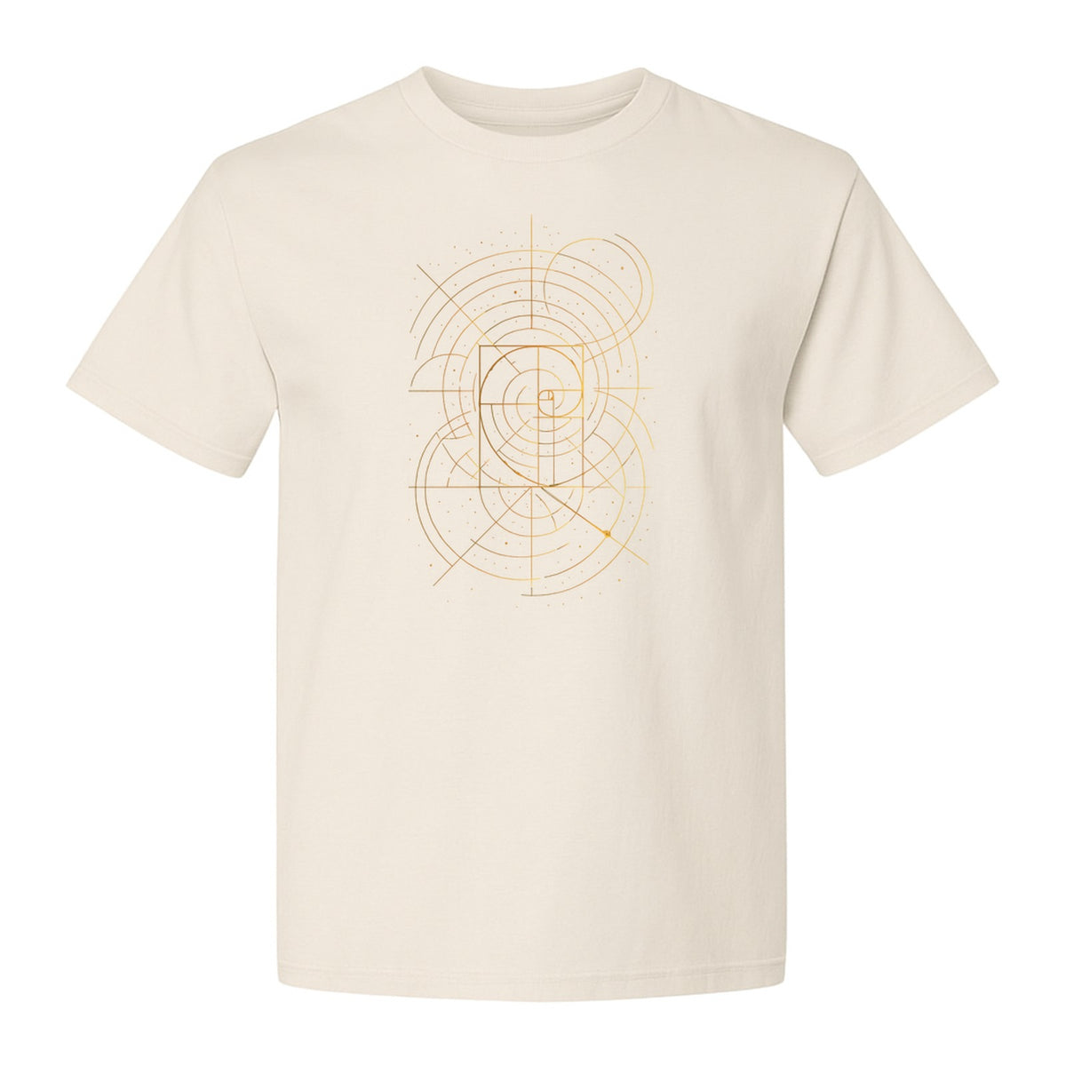 Fibonacci Golden Ratio T-Shirt, Sacred Geometry Math Graphic for Science Lovers