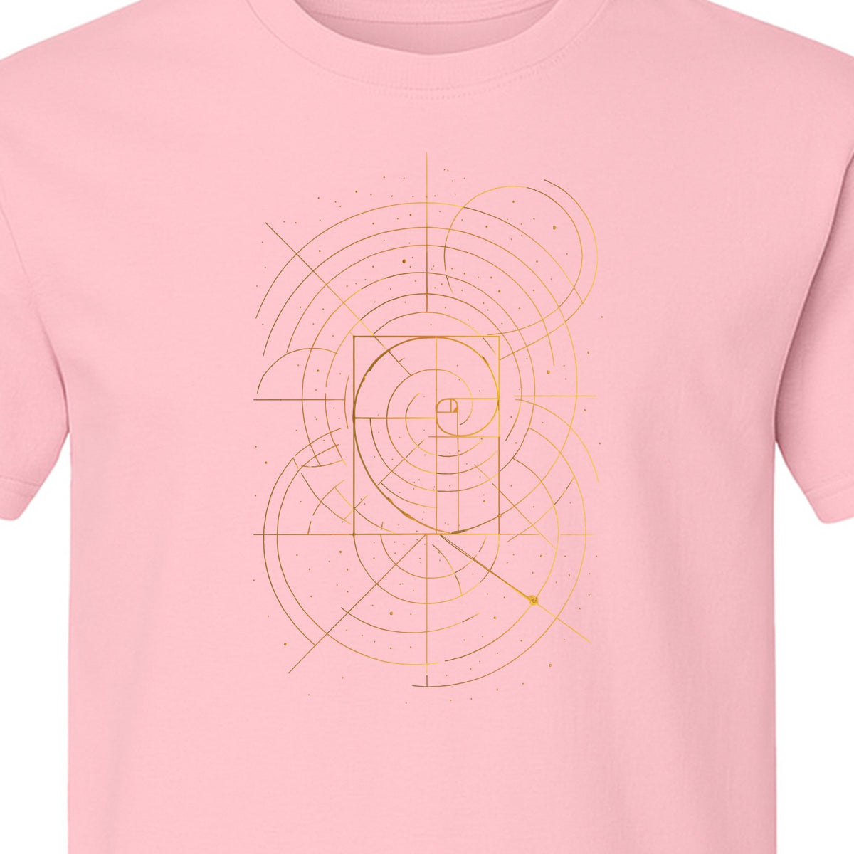 Fibonacci Golden Ratio T-Shirt, Sacred Geometry Math Graphic for Science Lovers