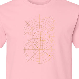 Fibonacci Golden Ratio T-Shirt, Sacred Geometry Math Graphic for Science Lovers