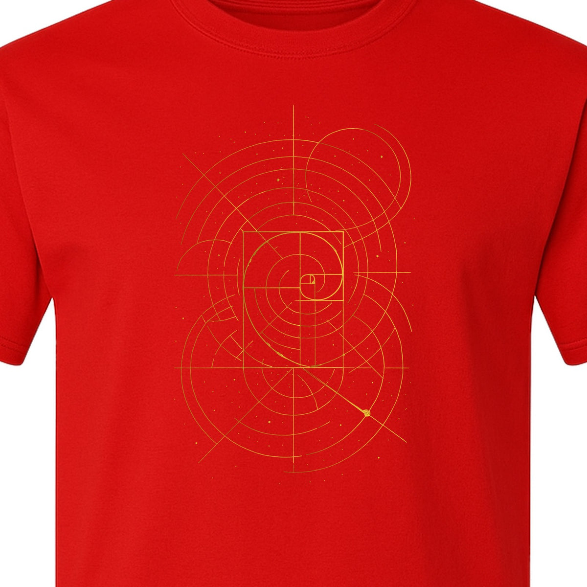 Fibonacci Golden Ratio T-Shirt, Sacred Geometry Math Graphic for Science Lovers