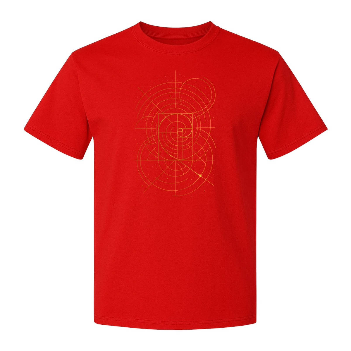 Fibonacci Golden Ratio T-Shirt, Sacred Geometry Math Graphic for Science Lovers