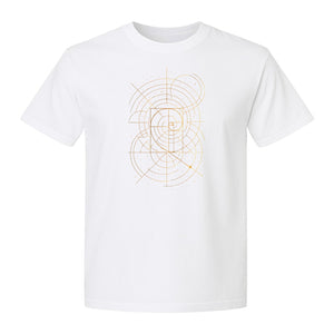 Fibonacci Golden Ratio T-Shirt, Sacred Geometry Math Graphic for Science Lovers