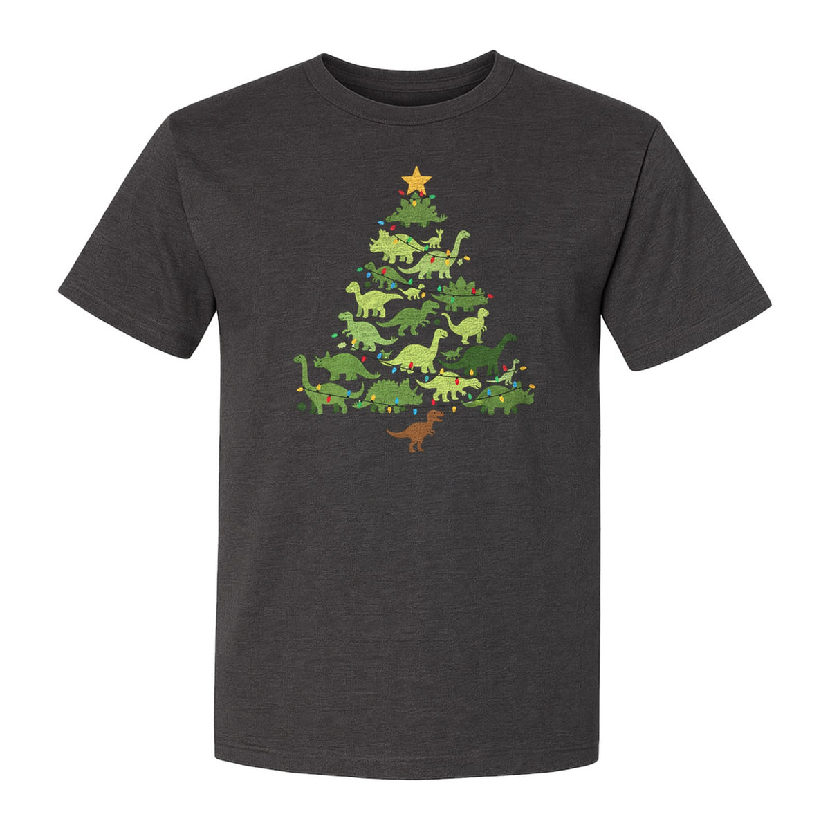 Dinosaur Christmas T-Shirt, Festive Tree of Dinosaurs Holiday Gift for Dino Fans