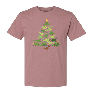 Dinosaur Christmas T-Shirt, Festive Tree of Dinosaurs Holiday Gift for Dino Fans