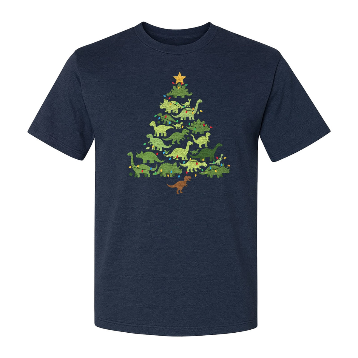 Dinosaur Christmas T-Shirt, Festive Tree of Dinosaurs Holiday Gift for Dino Fans