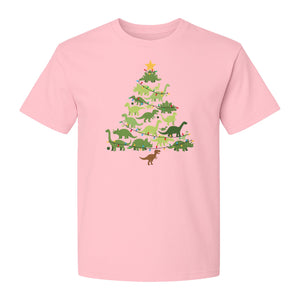 Dinosaur Christmas T-Shirt, Festive Tree of Dinosaurs Holiday Gift for Dino Fans